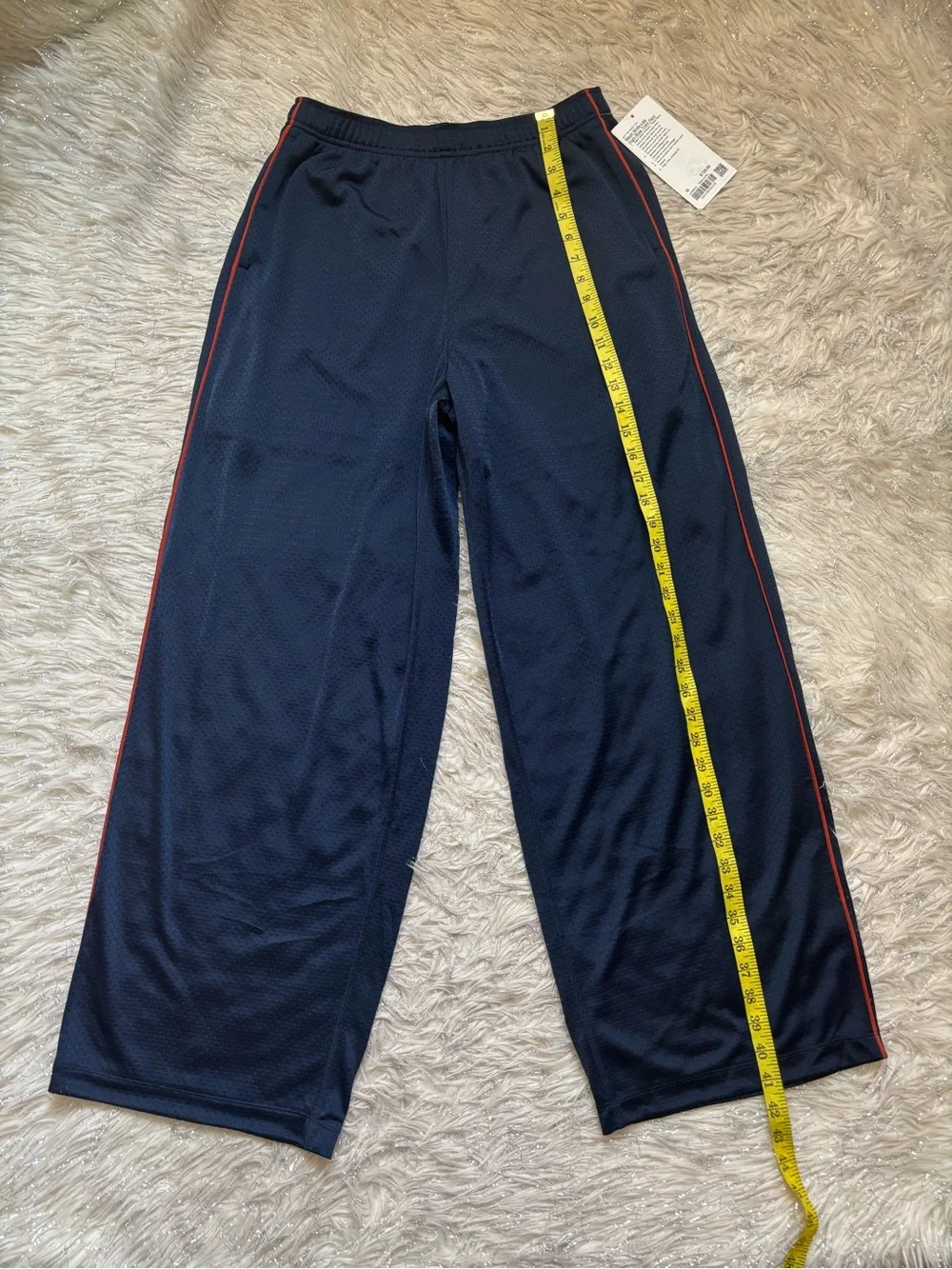 Lululemon Athletica Blue Women’s Mesh Wide-Leg High Rise Train Pants Size M